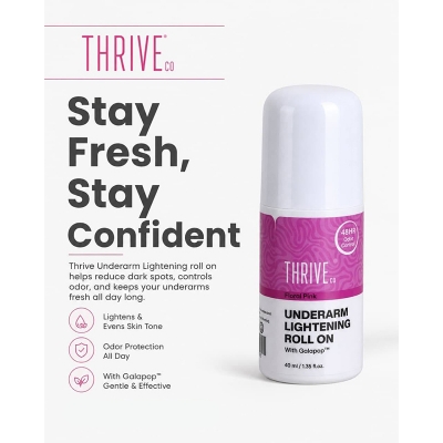 Picture of Thrive.Co Underarm Lightening Roll on- Floral Pink 40ML