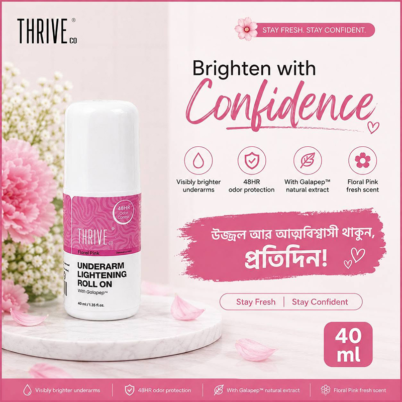 Picture of Thrive.Co Underarm Lightening Roll on- Floral Pink 40ML
