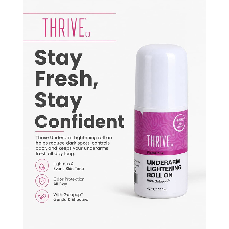 Picture of Thrive.Co Underarm Lightening Roll on- Floral Pink 40ML