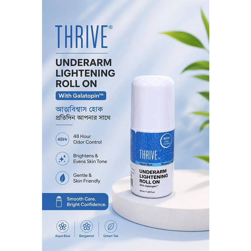 Picture of Thrive.Co Underarm Lightening Roll On- Aqua Blue 40ML