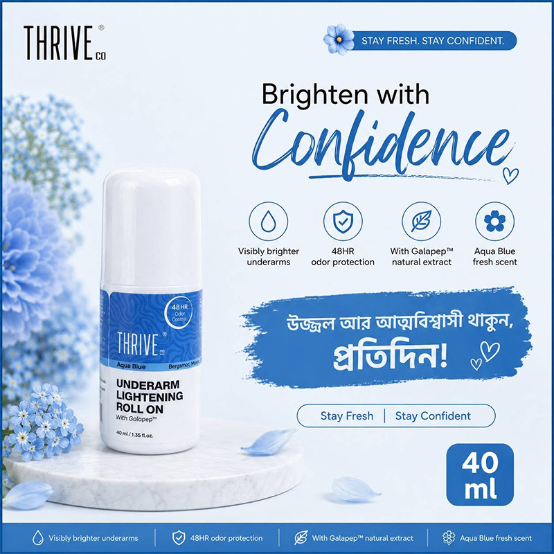 Picture of Thrive.Co Underarm Lightening Roll On- Aqua Blue 40ML
