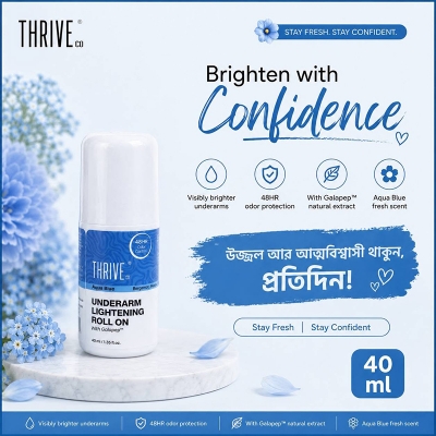 Picture of Thrive.Co Underarm Lightening Roll On- Aqua Blue 40ML