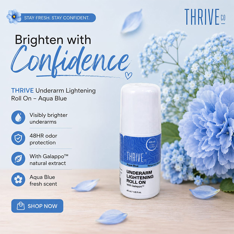 Picture of Thrive.Co Underarm Lightening Roll On- Aqua Blue 40ML