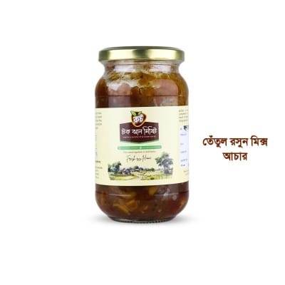 Picture of Mix Achar,  Tetul Rosun Mix Achar, Premium Tamarind Garlic Mix Pickle (400g)