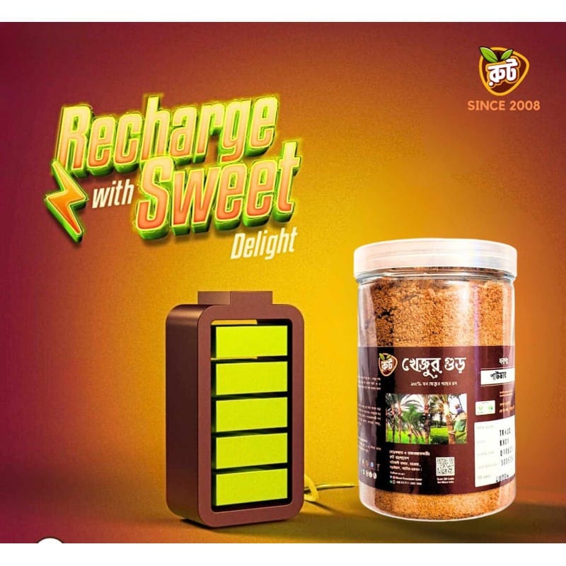 Picture of Root Premium Khejur Gur (Powder) - 400 gm Jar (6 Pieces Combo)