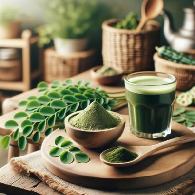 Picture of Moringa powder /Root Premium Moringa / Sojne Leaf Powder (100 gm)