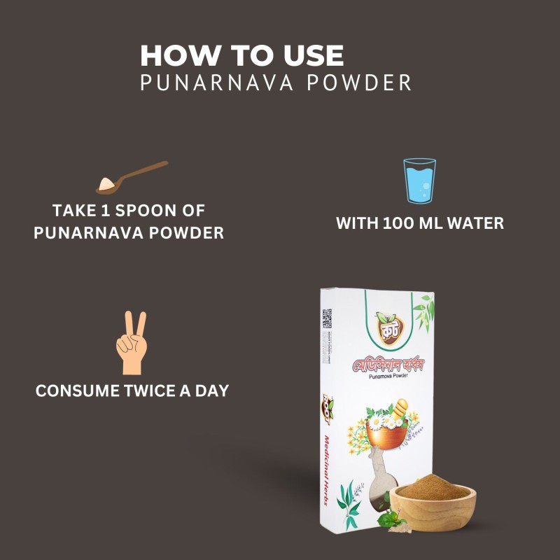 Picture of Punarnava Powder/Root Premium Punarnava Powder 100g /OrganicSkinCare