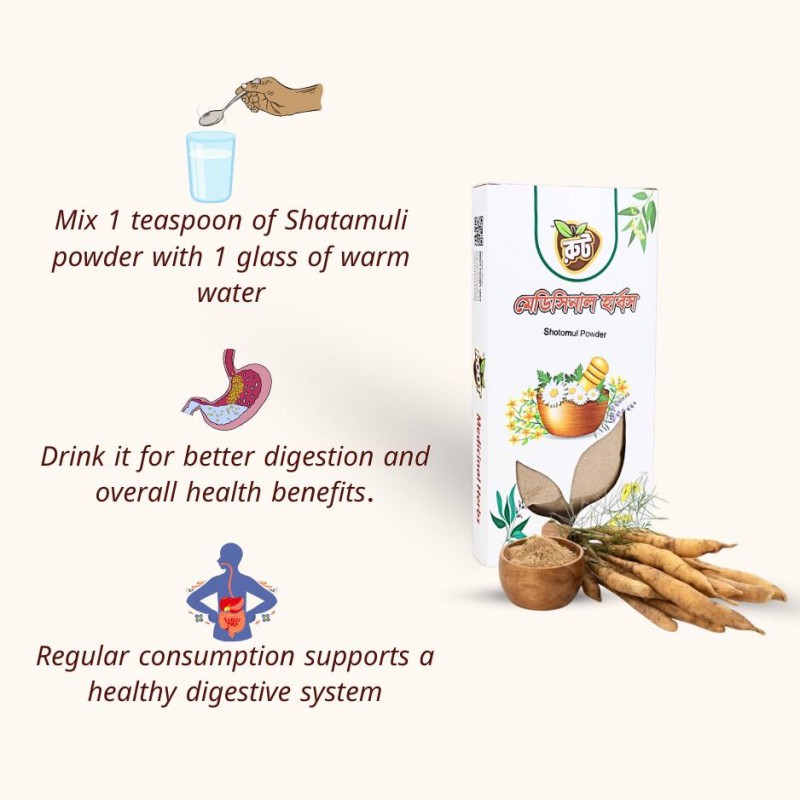 Picture of Shotomul/Root Premium Shatamuli powder / Shatabhari/Shatavari Powder 100g