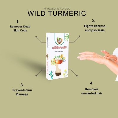 Picture of Kasturi Holud powder/ Root Premium Wild Turmeric powder 100G