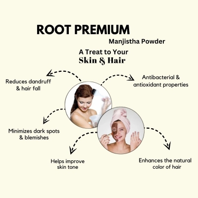 Picture of Monjistha Powder/Root Premium Manjistha Powder 100 g