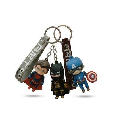 Picture of Mini Handbag Keychain – Cute 3D Soft PVC Purse Charm Keyring with Wristlet Strap - 6 Unique Designs