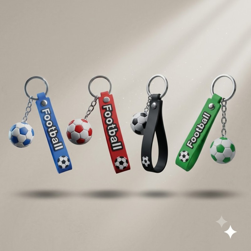 Picture of Mini Handbag Keychain – Cute 3D Soft PVC Purse Charm Keyring with Wristlet Strap - Random 1 Pc