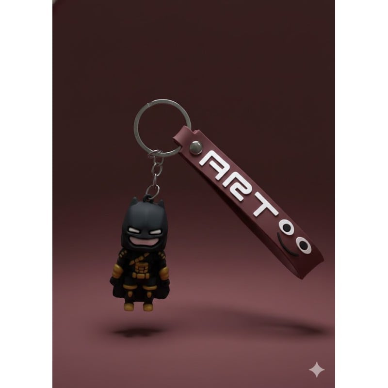 Picture of Mini Handbag Keychain – Cute 3D Soft PVC Purse Charm Keyring with Wristlet Strap - 6 Unique Designs