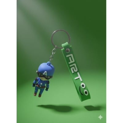 Picture of Mini Handbag Keychain – Cute 3D Soft PVC Purse Charm Keyring with Wristlet Strap - 6 Unique Designs