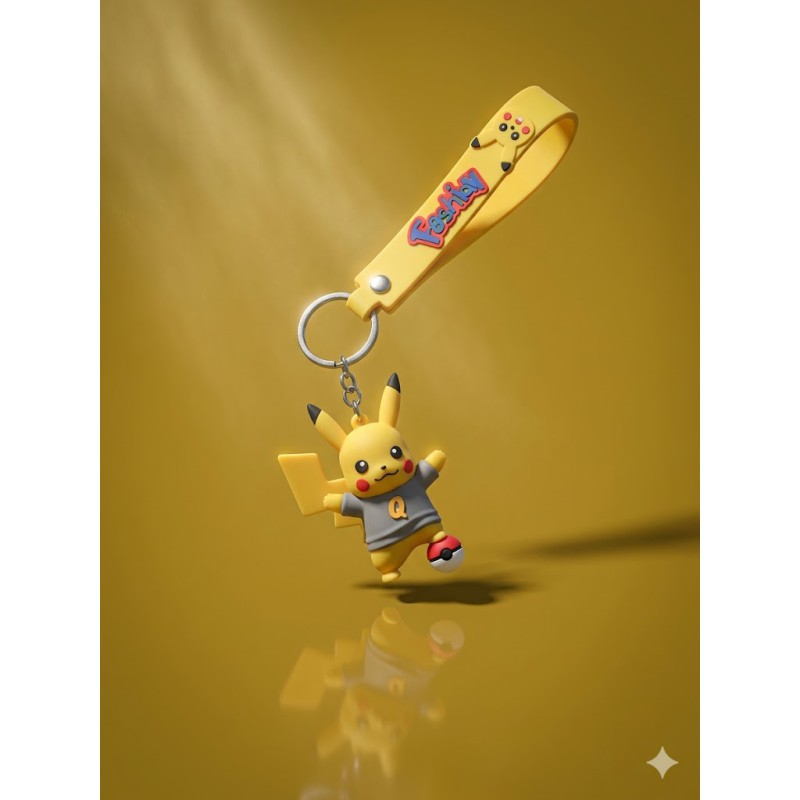 Picture of Transformer Robot Keychain – 3D Soft PVC Mech Figure Keyring with Wristlet Strap - All 4 Designs