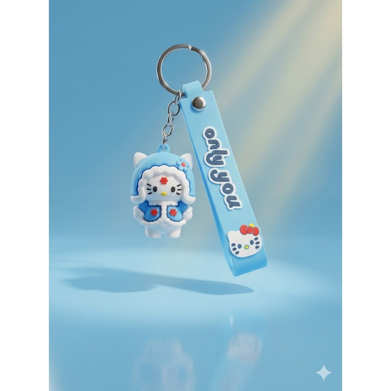 Picture of Transformer Robot Keychain – 3D Soft PVC Mech Figure Keyring with Wristlet Strap - Random 1 Pc