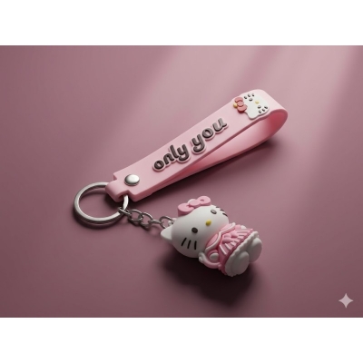 Picture of Transformer Robot Keychain – 3D Soft PVC Mech Figure Keyring with Wristlet Strap - Random 1 Pc