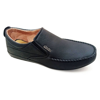 Picture of Black Artificial Leather Loafer for Men-Black