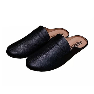 Picture of Stylish Trendy Leather Nagra Sandal For Men - Shoe - Shoe-Black