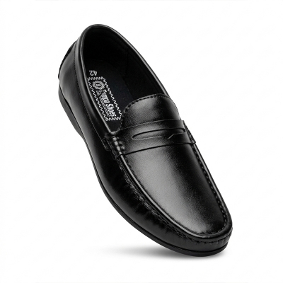 Picture of Formal Artificial Leather Loafers for Men-Black