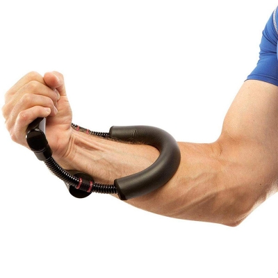 Picture of New Strong Man Hand Grip Gym Grippers Arm Wrist Developer Forearm flexor Muscle Strengthen Exercise Trainer Device-Black