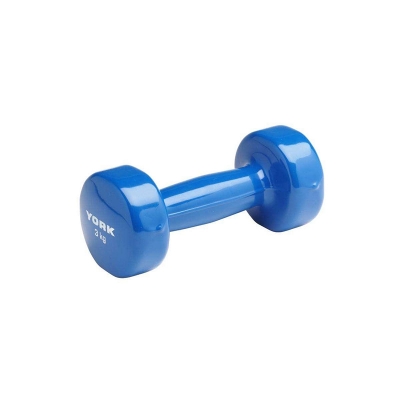 Picture of Vinyl Dumbbell 3 Kg - Blue
