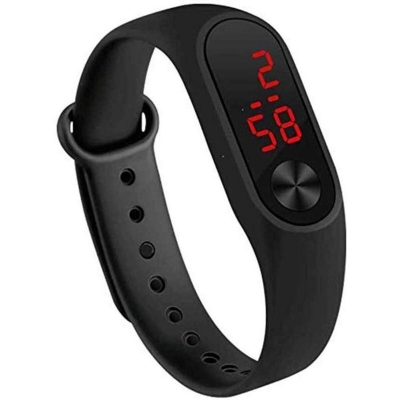 Picture of Silicone Bracelet LED Digital Watch-Black