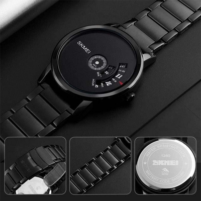 Picture of Stainless Steel Styles Quartz Wrist Watch-Men-Black