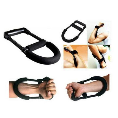 Picture of New Strong Man Hand Grip Gym Grippers Arm Wrist Developer Forearm flexor Muscle Strengthen Exercise Trainer Device - Hand Grip-Black