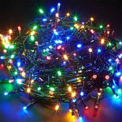 Picture of Decorative 100 Pieces Fairy Lights - 33 Feet - Golden - Multi-color