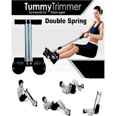 Picture of Tummy Trimmer for Men & Women Fitness Equipment Gym (Double Spring)-Silver