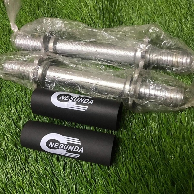 Picture of 10 Inch 2 Pcs Dumbbell Bar - Silver-Silver