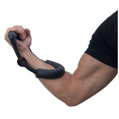 Picture of New Strong Man Hand Grip Gym Grippers Arm Wrist Developer Forearm flexor Muscle Strengthen Exercise Trainer Device-Black