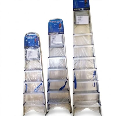 Picture of High Quality 7 Step Aluminium Folding Ladder, Ladder, Aluminium Ladder (Multipurpose Usable)-Silver