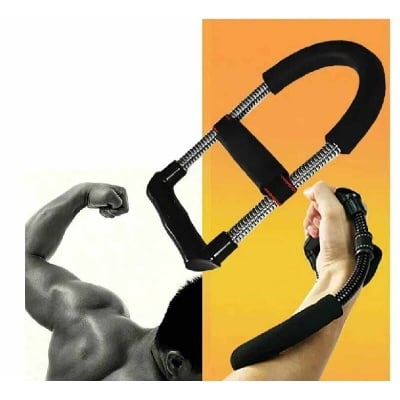 Picture of New Strong Man Hand Grip Gym Grippers Arm Wrist Developer Forearm flexor Muscle Strengthen Exercise Trainer Device-Black