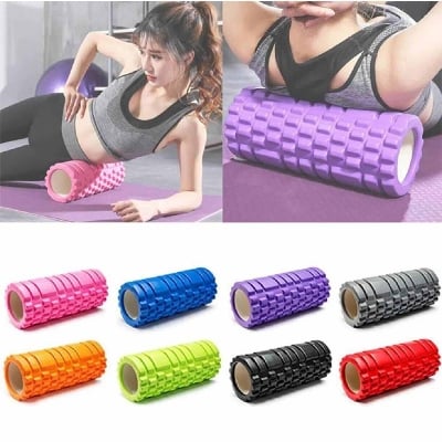 Picture of Fitness High Density Foam Roller Exercise Back Muscle Pilates Yoga Training Massage Physiotherapy-Multicolor