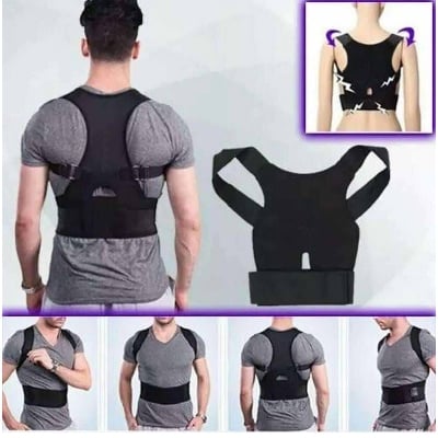 Picture of Magnetic Posture Support For Men & Women - Free Size-Black