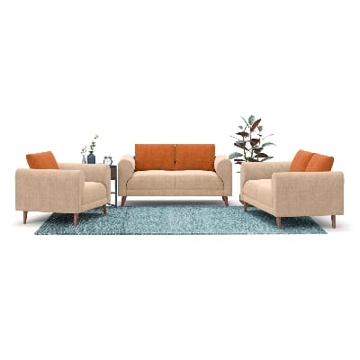 Picture of REGAL WOODEN DOUBLE SOFA- TOKYO SDC-368-3-1-20-FABRIC(2143+2142)