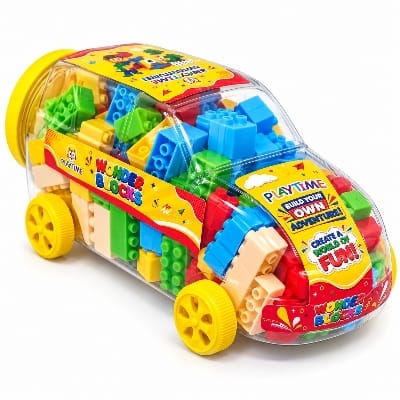 Picture of Playtime Wonder Block Jar-110 Pcs