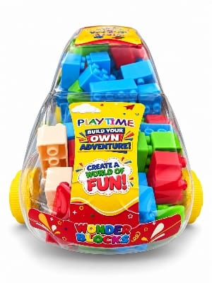 Picture of Playtime Wonder Block Jar-110 Pcs