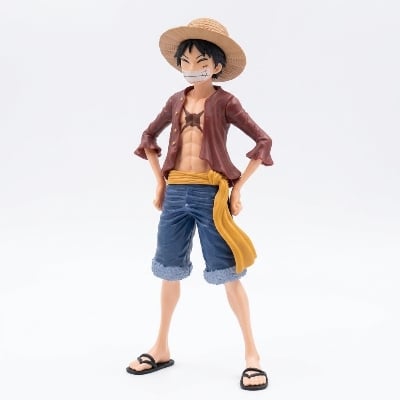 Picture of One Piece Luffy Anime Figure 26cm – Three Form Face Changing Action Figurine