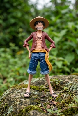 Picture of One Piece Luffy Anime Figure 26cm – Three Form Face Changing Action Figurine