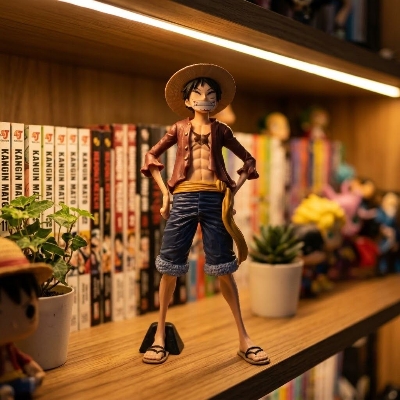 Picture of One Piece Luffy Anime Figure 26cm – Three Form Face Changing Action Figurine