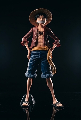 Picture of One Piece Luffy Anime Figure 26cm – Three Form Face Changing Action Figurine