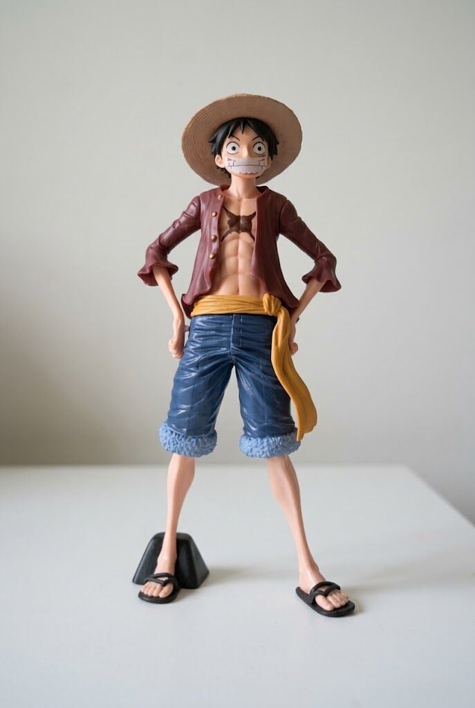 Picture of One Piece Luffy Anime Figure 26cm – Three Form Face Changing Action Figurine