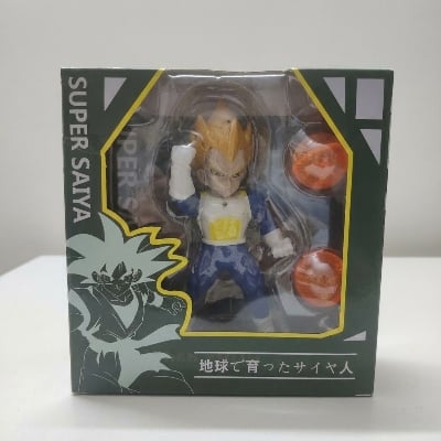 Picture of Dragon Ball Z Anime Figure with Dragon Balls – Imported Premium Quality (Random Design)