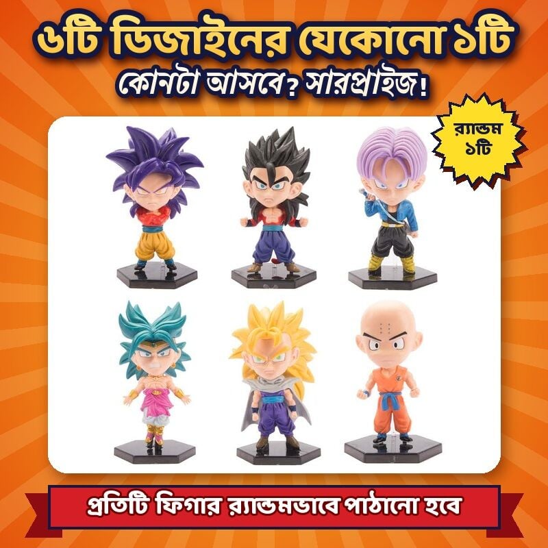 Picture of Dragon Ball Premium Chibi Action Figure – Heavy Solid Collectible with Stand, 12–14 cm (1 Random Character)