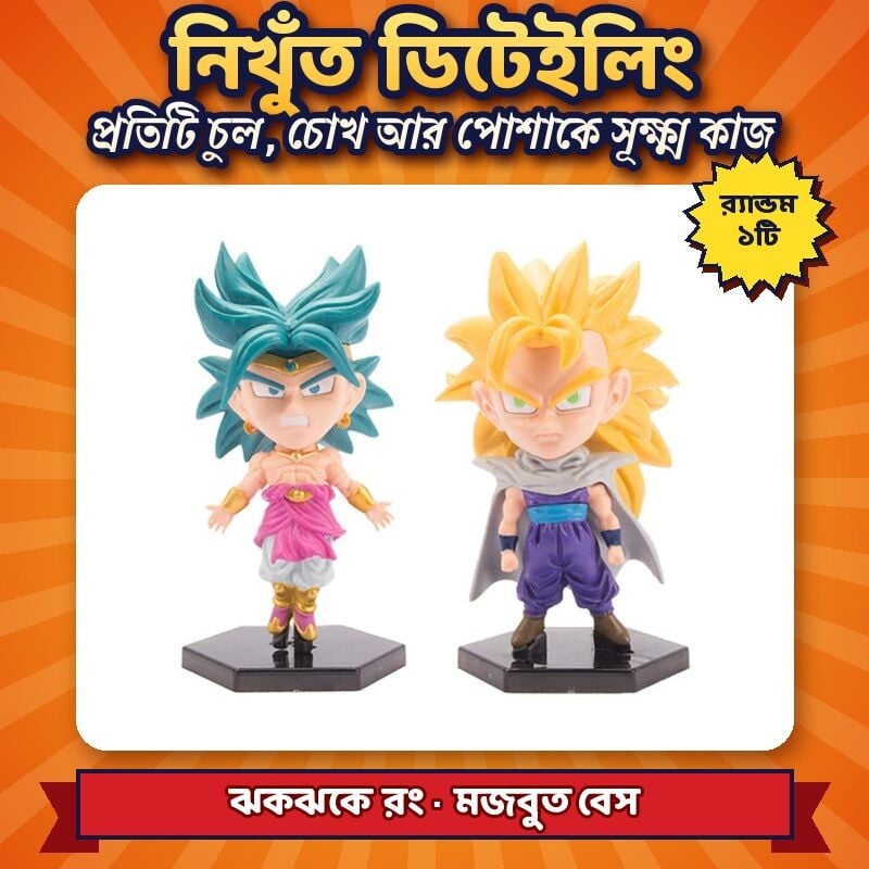 Picture of Dragon Ball Premium Chibi Action Figure – Heavy Solid Collectible with Stand, 12–14 cm (1 Random Character)