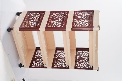 Picture of Premium Multipurpose Rack 4 Step(Ivory+Maroon)-TEL