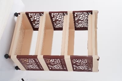 Picture of Premium Multipurpose Rack 4 Step(Ivory+Maroon)-TEL